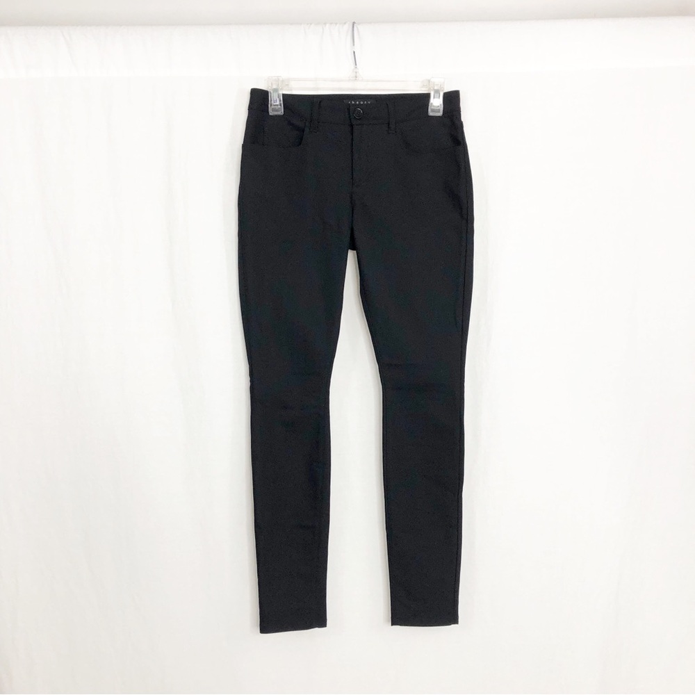 Theory Black Slim Ankle Pants